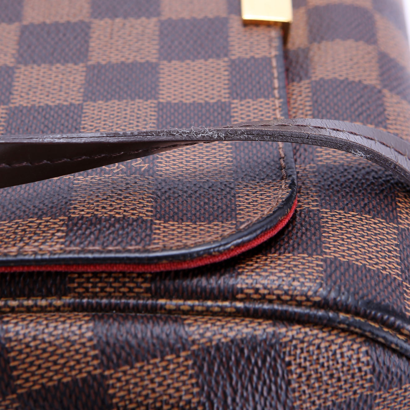 Favorite MM Damier Ebene Brown/Red