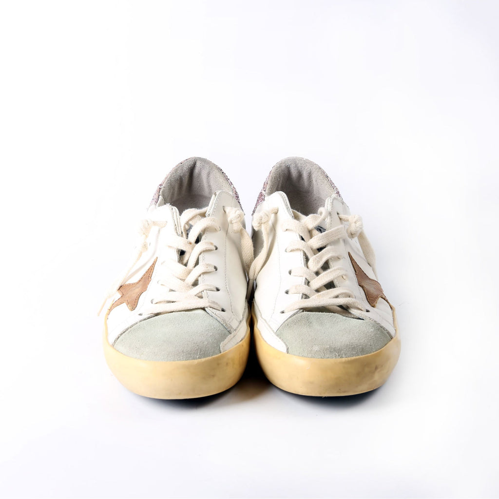 Superstar Sneakers Size 40 White/Brown/Glitter