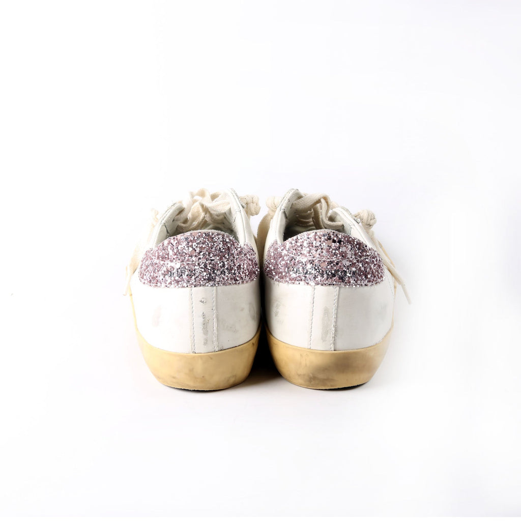 Superstar Sneakers Size 40 White/Brown/Glitter