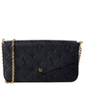 Pochette Felicie Empreinte Black