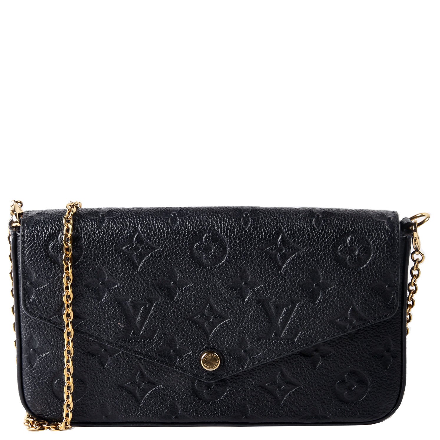 Pochette Felicie Empreinte Black