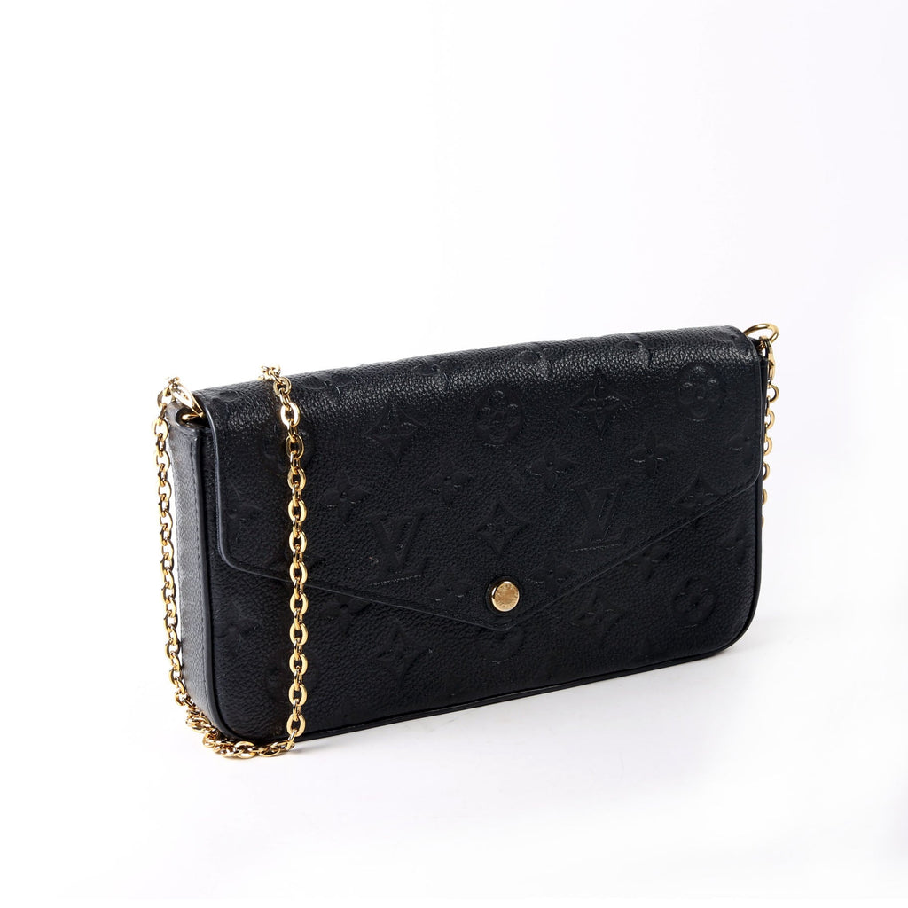 Pochette Felicie Empreinte Black