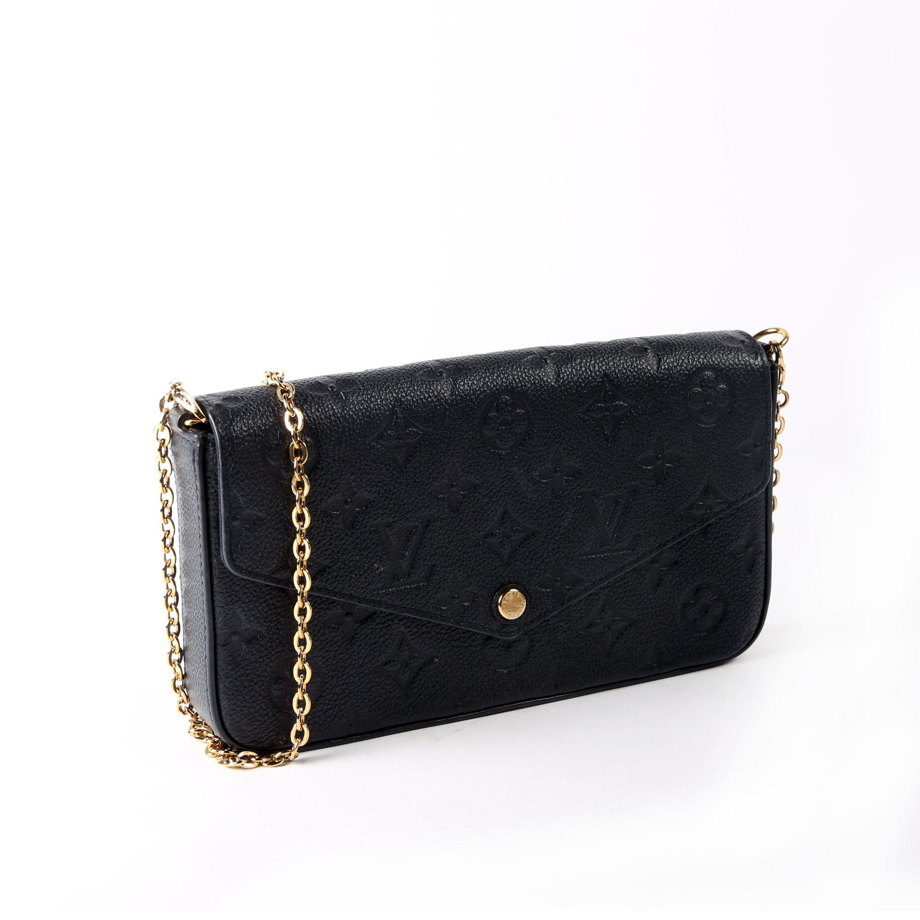 Pochette Felicie Empreinte Black