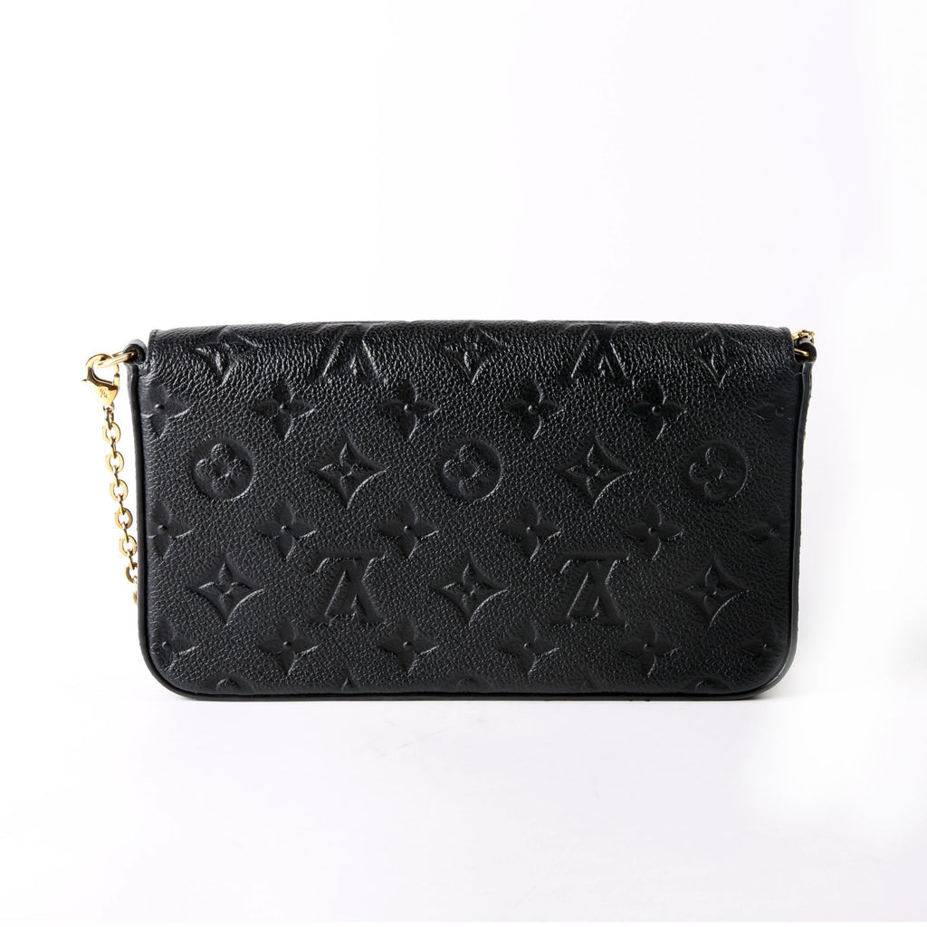 Pochette Felicie Empreinte Black