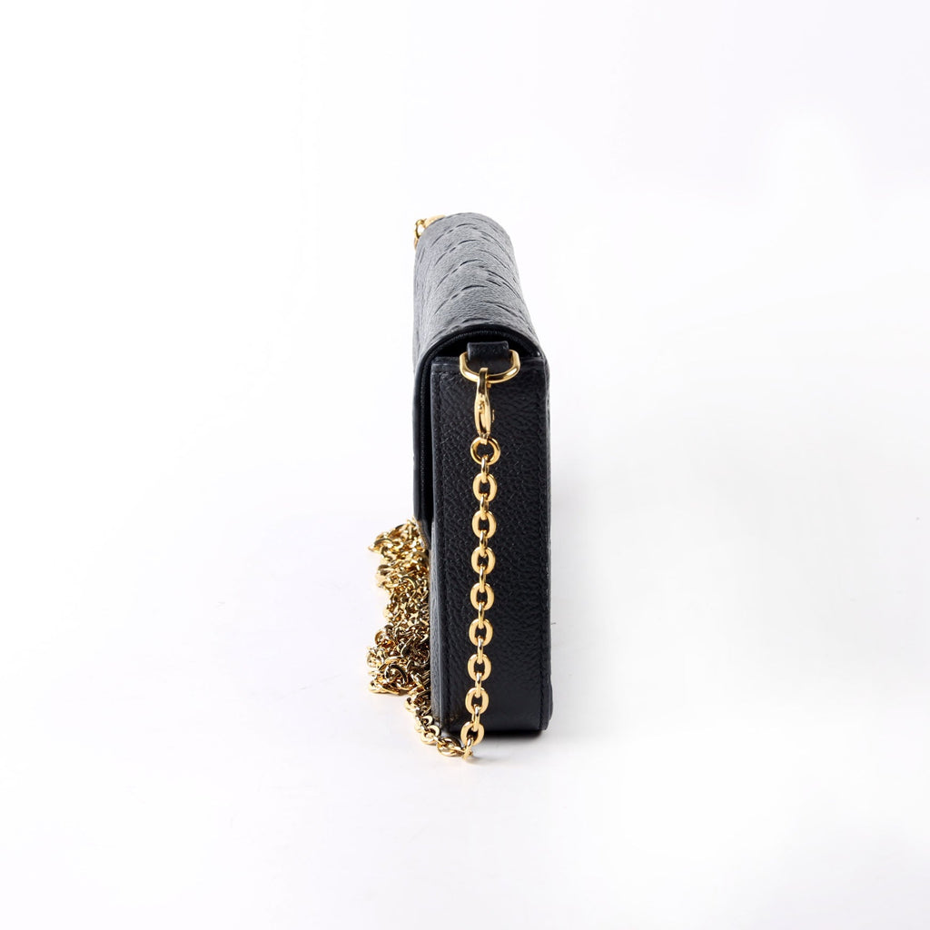 Pochette Felicie Empreinte Black