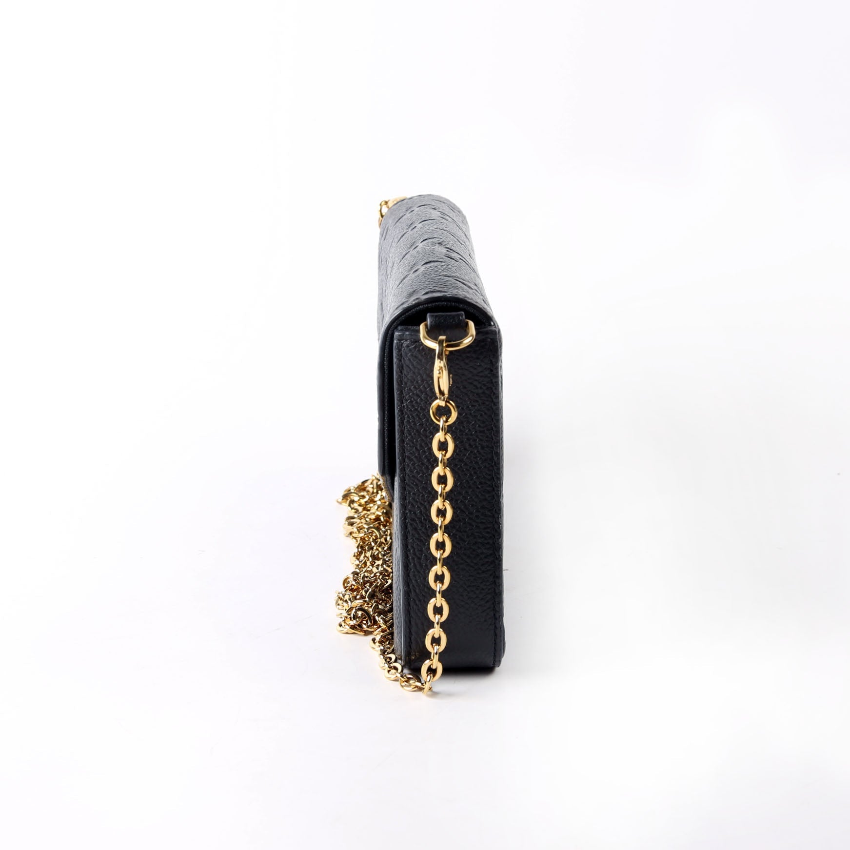Pochette Felicie Empreinte Black