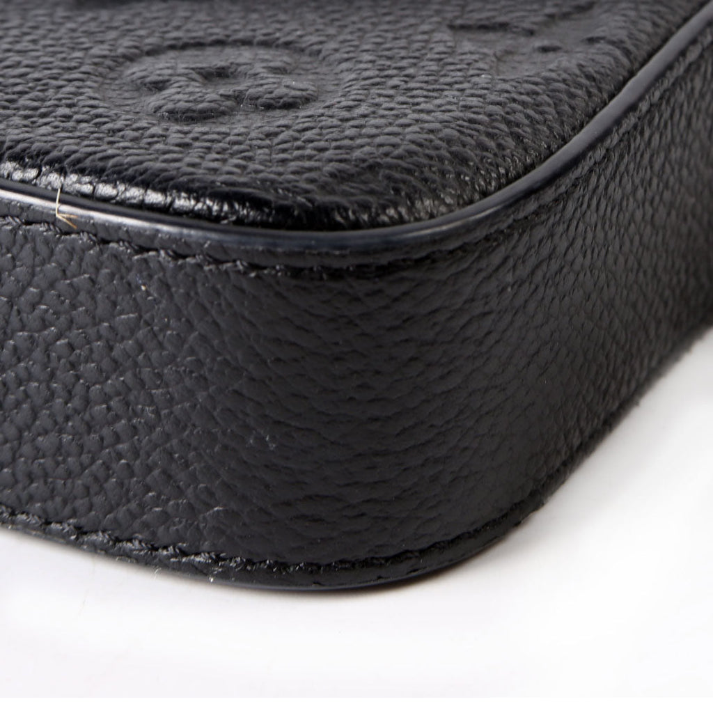 Pochette Felicie Empreinte Black