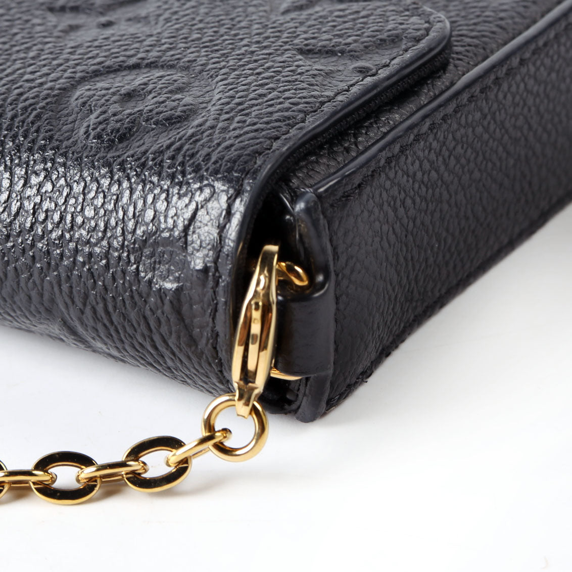 Pochette Felicie Empreinte Black