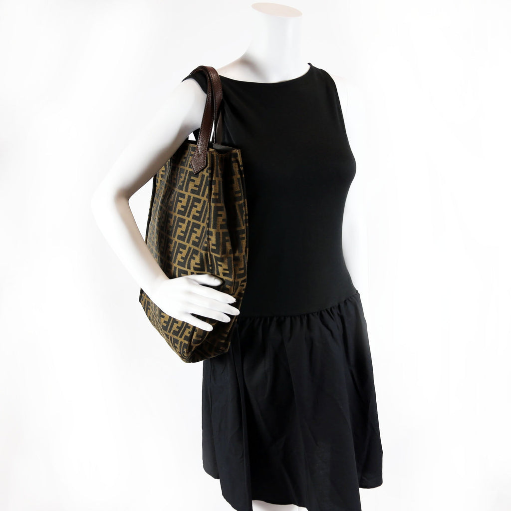 Fendi 8BH263 FF Zucca Shopper Tote