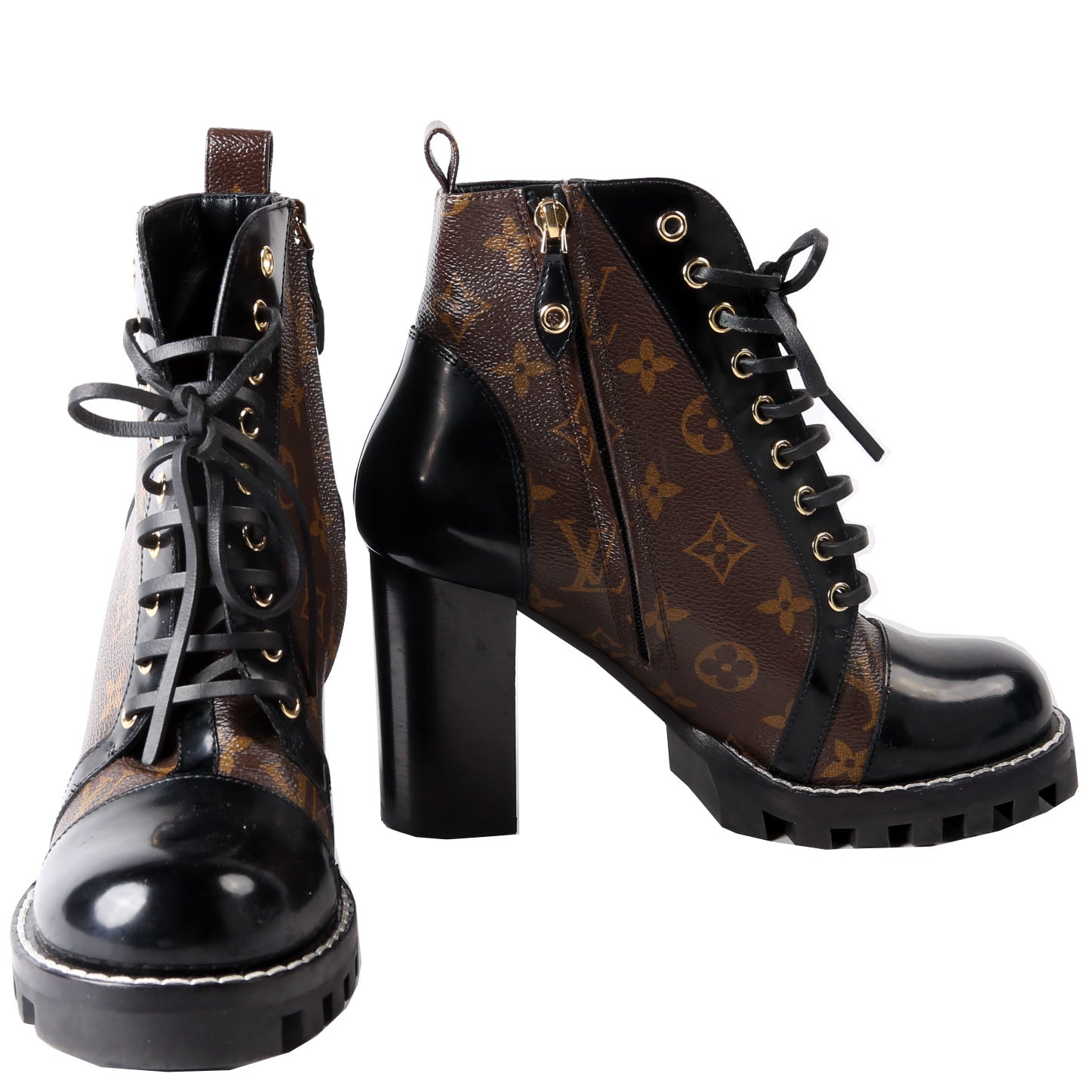 Star Trail Ankle Boots Size 39 Black/Brown