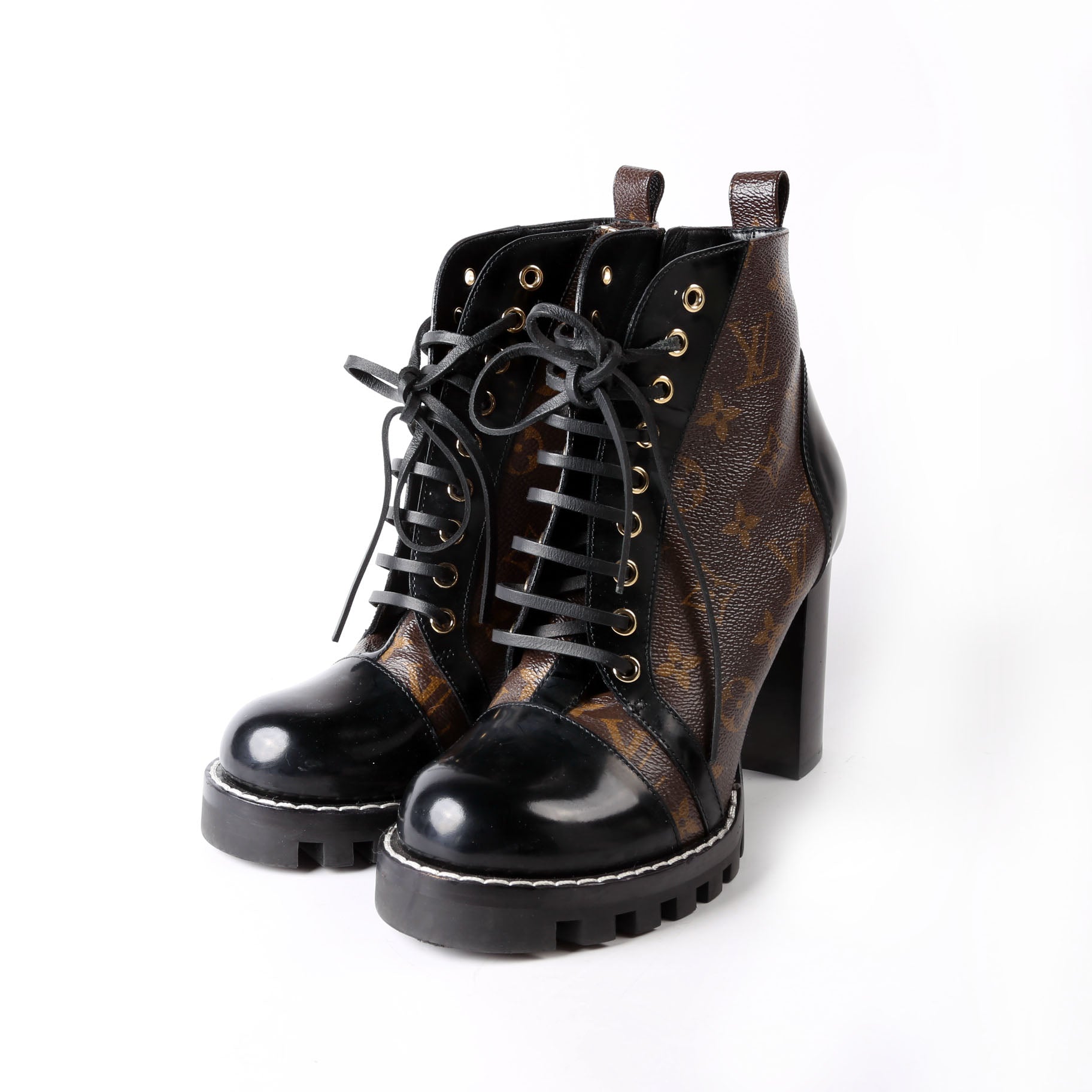 Star Trail Ankle Boots Size 39 Black/Brown