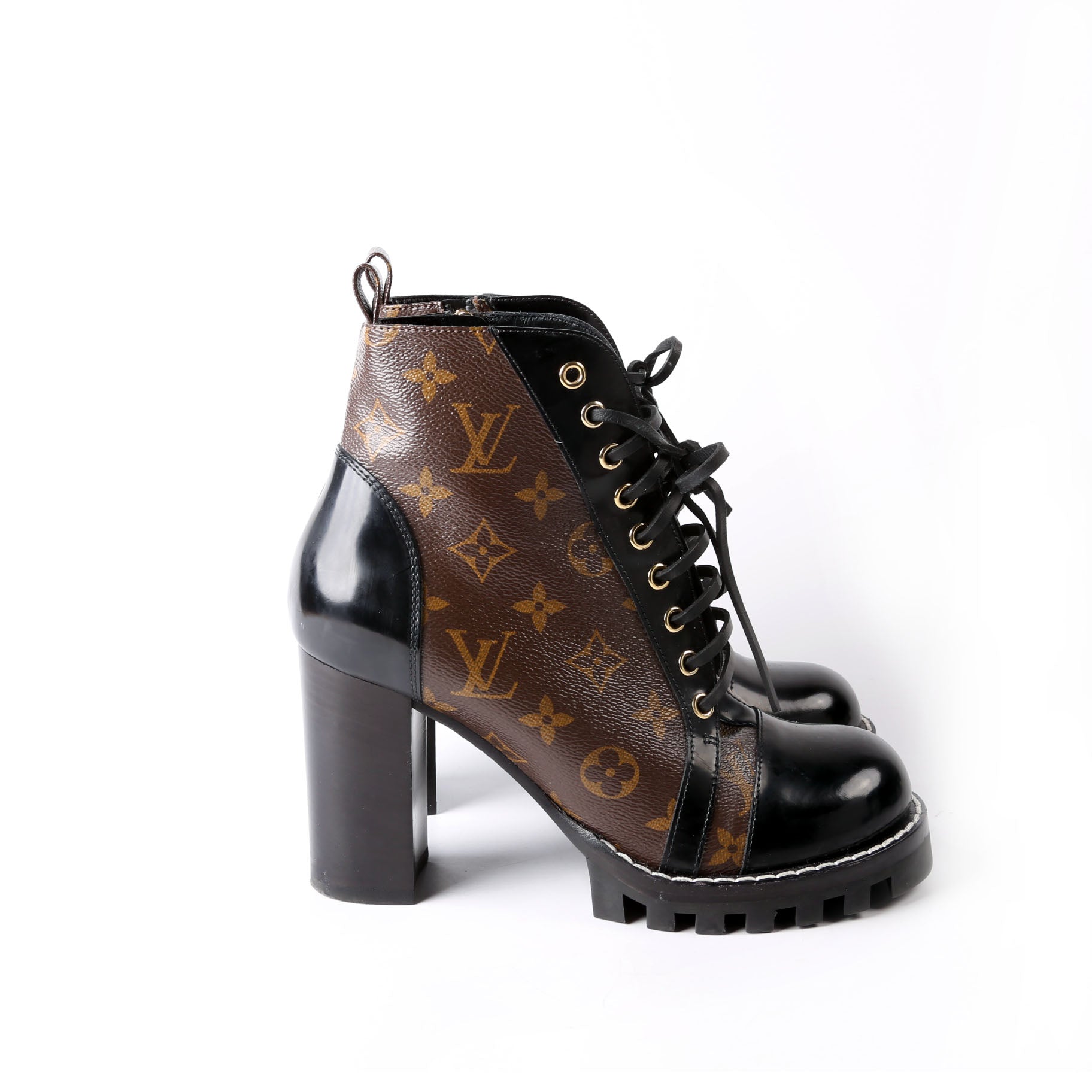 Star Trail Ankle Boots Size 39 Black/Brown