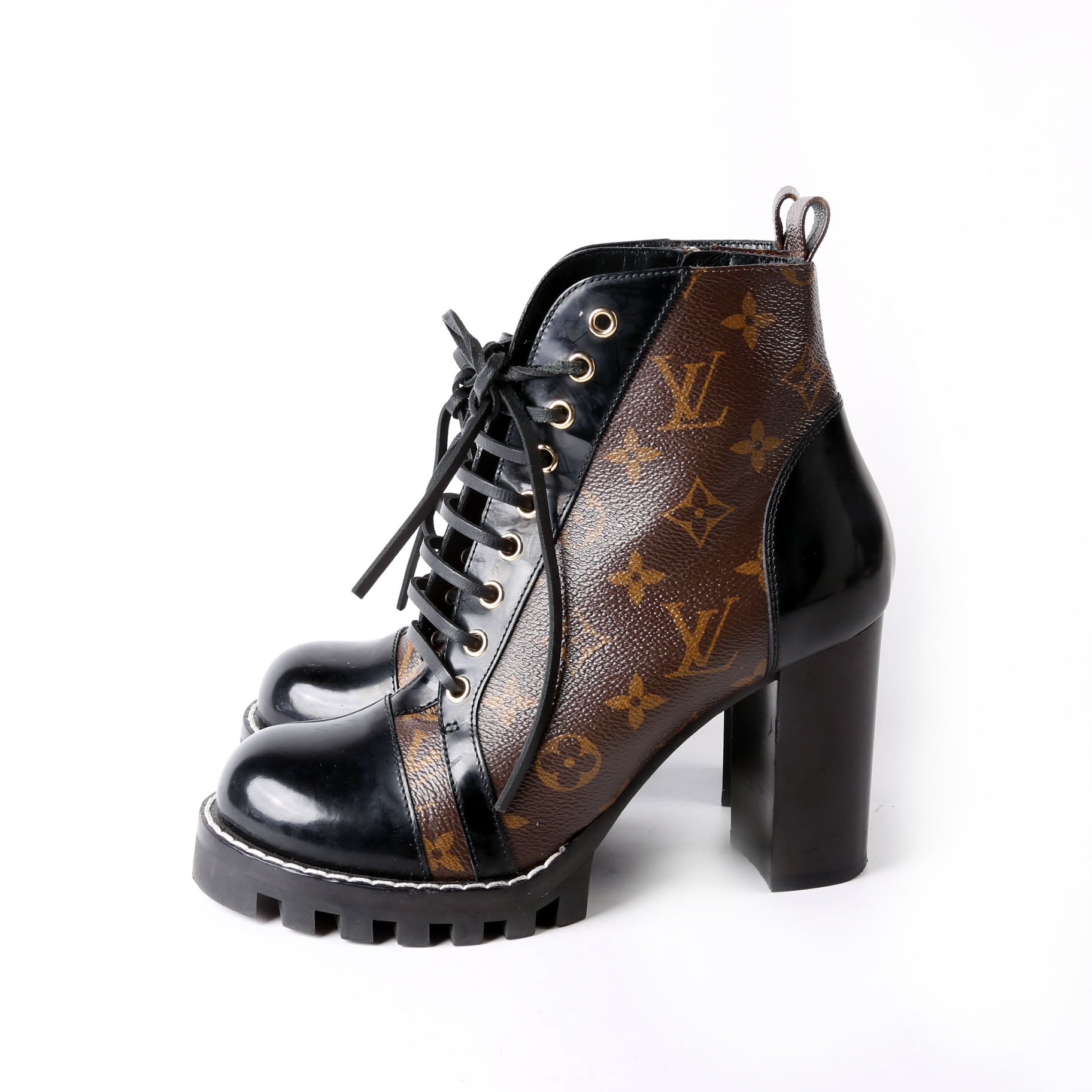 Star Trail Ankle Boots Size 39 Black/Brown
