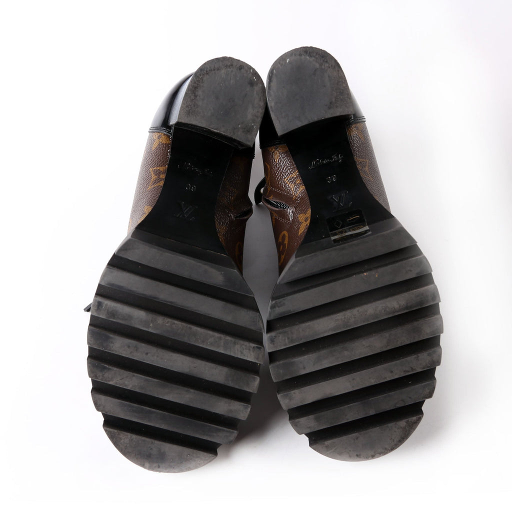 Star Trail Ankle Boots Size 39 Black/Brown