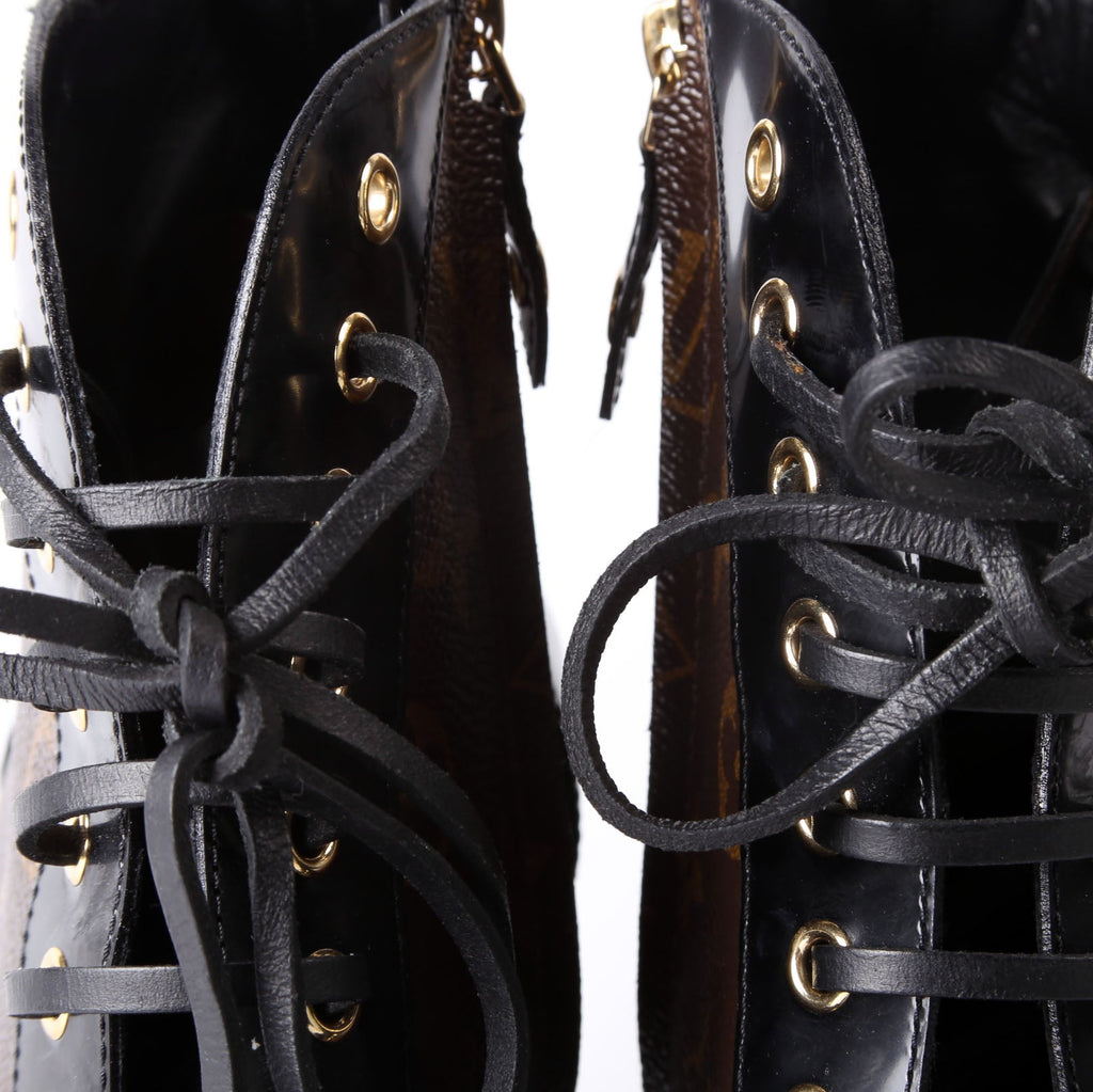 Star Trail Ankle Boots Size 39 Black/Brown