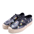 SAINT LAURENT Floral Platform Espadrille Sneakers Size 39.5