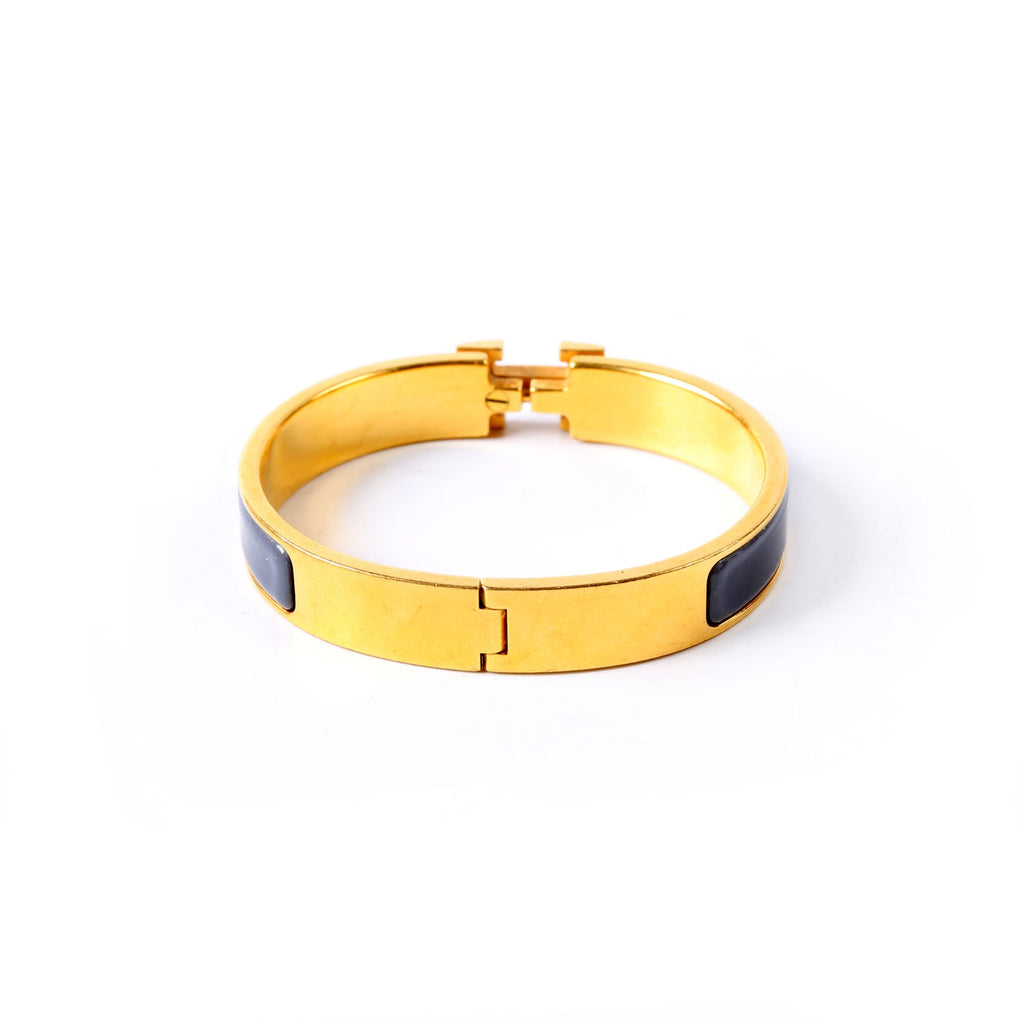 Clic Clac Narrow GM Bracelet Gold/Blue