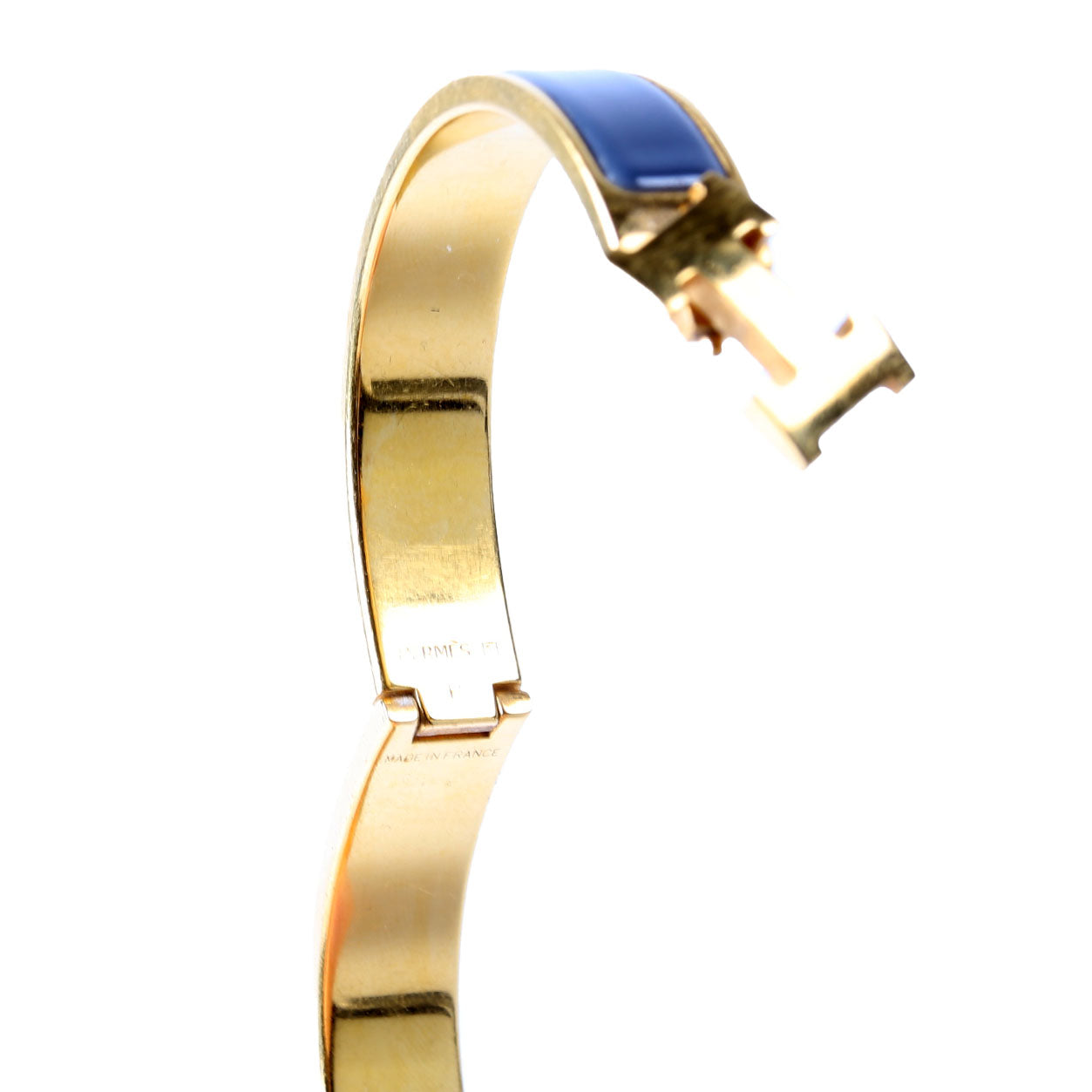 Clic Clac Narrow GM Bracelet Gold/Blue