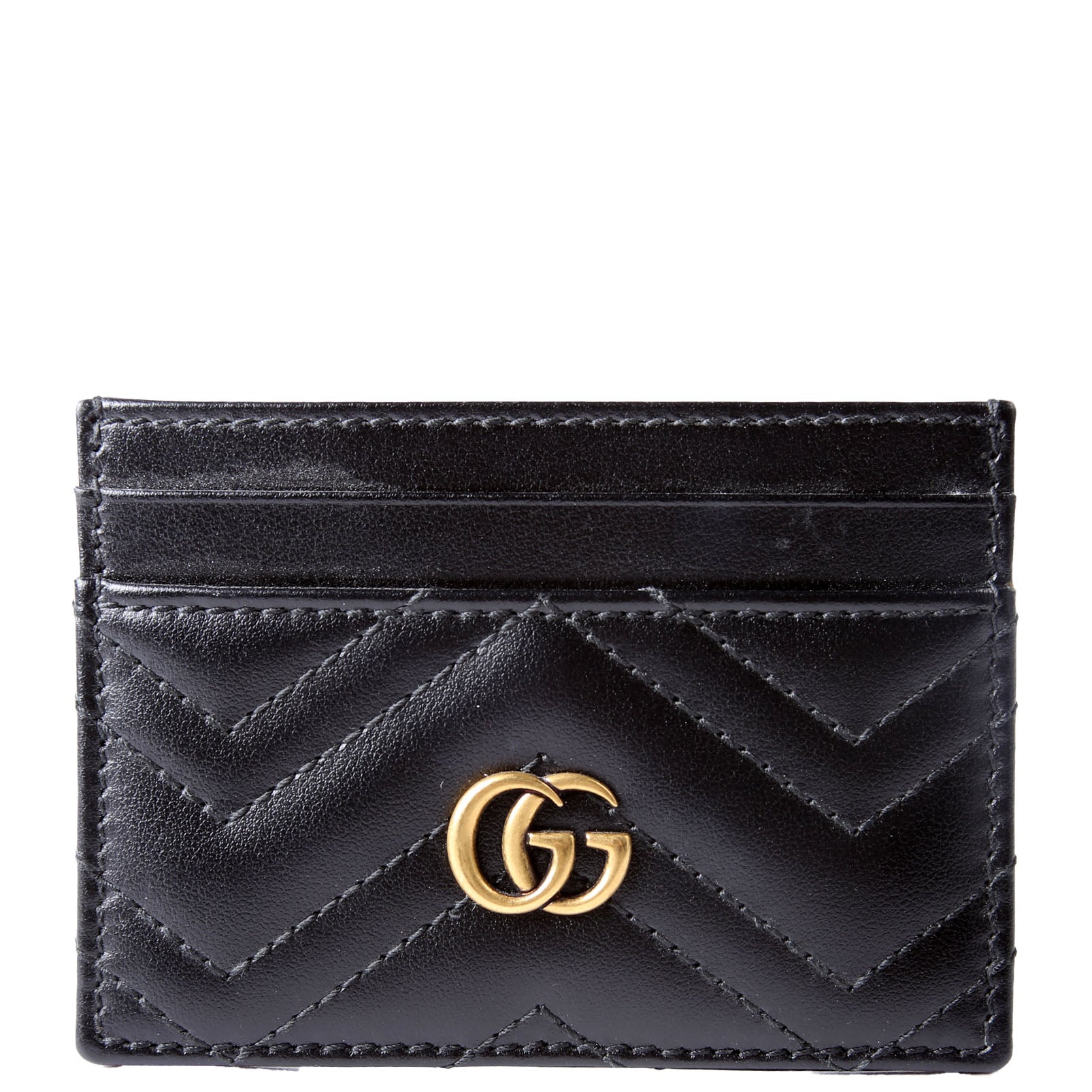 Gucci 443127 GG Marmont Card Holder Black