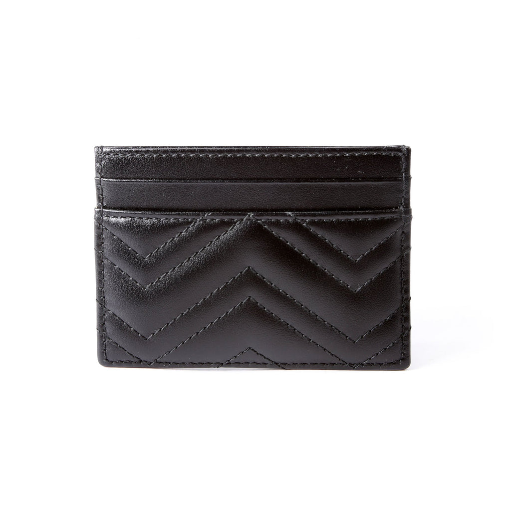 Gucci 443127 GG Marmont Card Holder Black