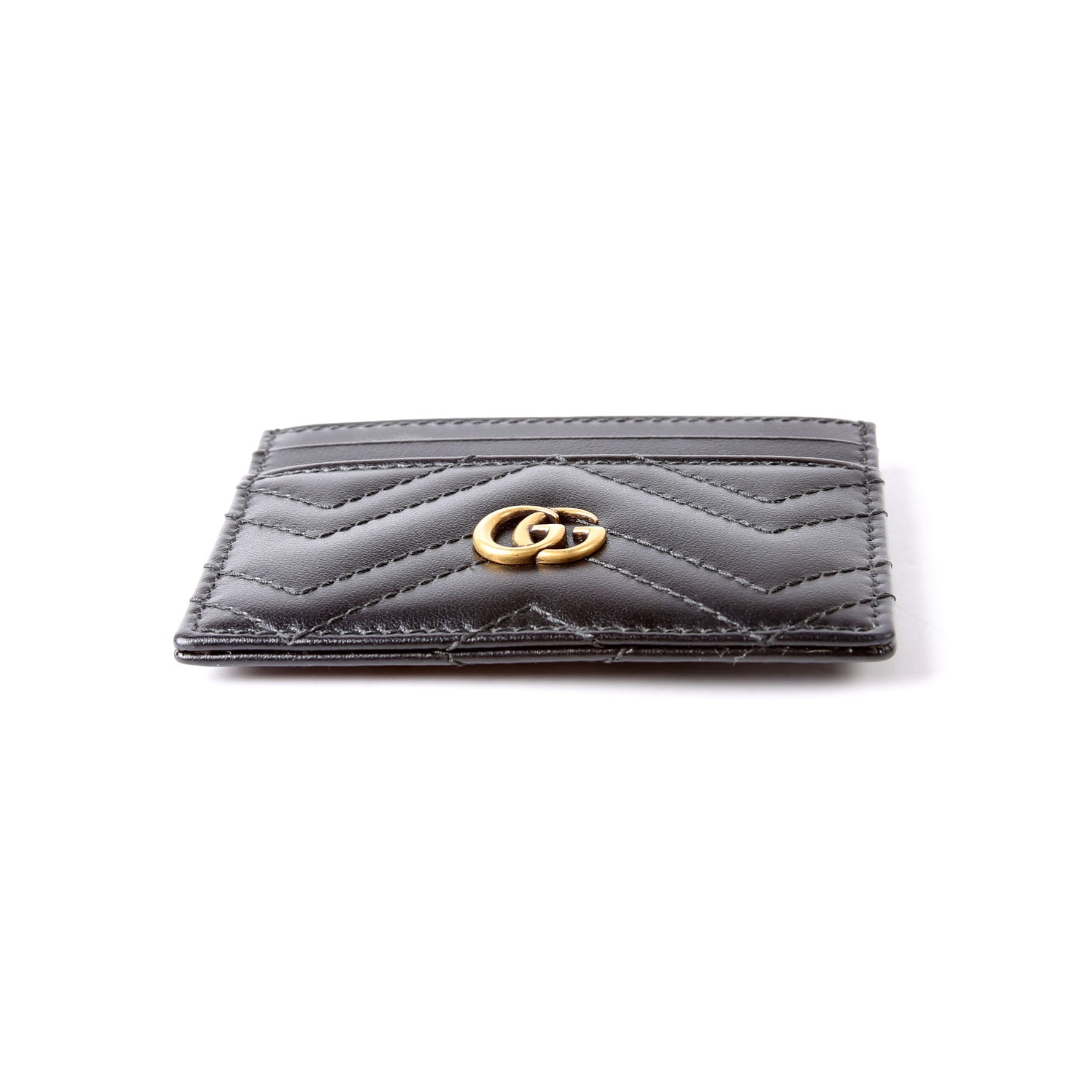 Gucci 443127 GG Marmont Card Holder Black