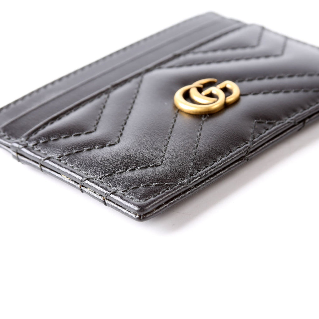 Gucci 443127 GG Marmont Card Holder Black