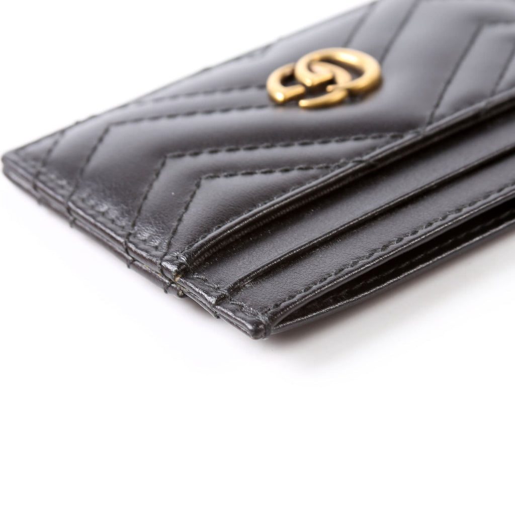 Gucci 443127 GG Marmont Card Holder Black