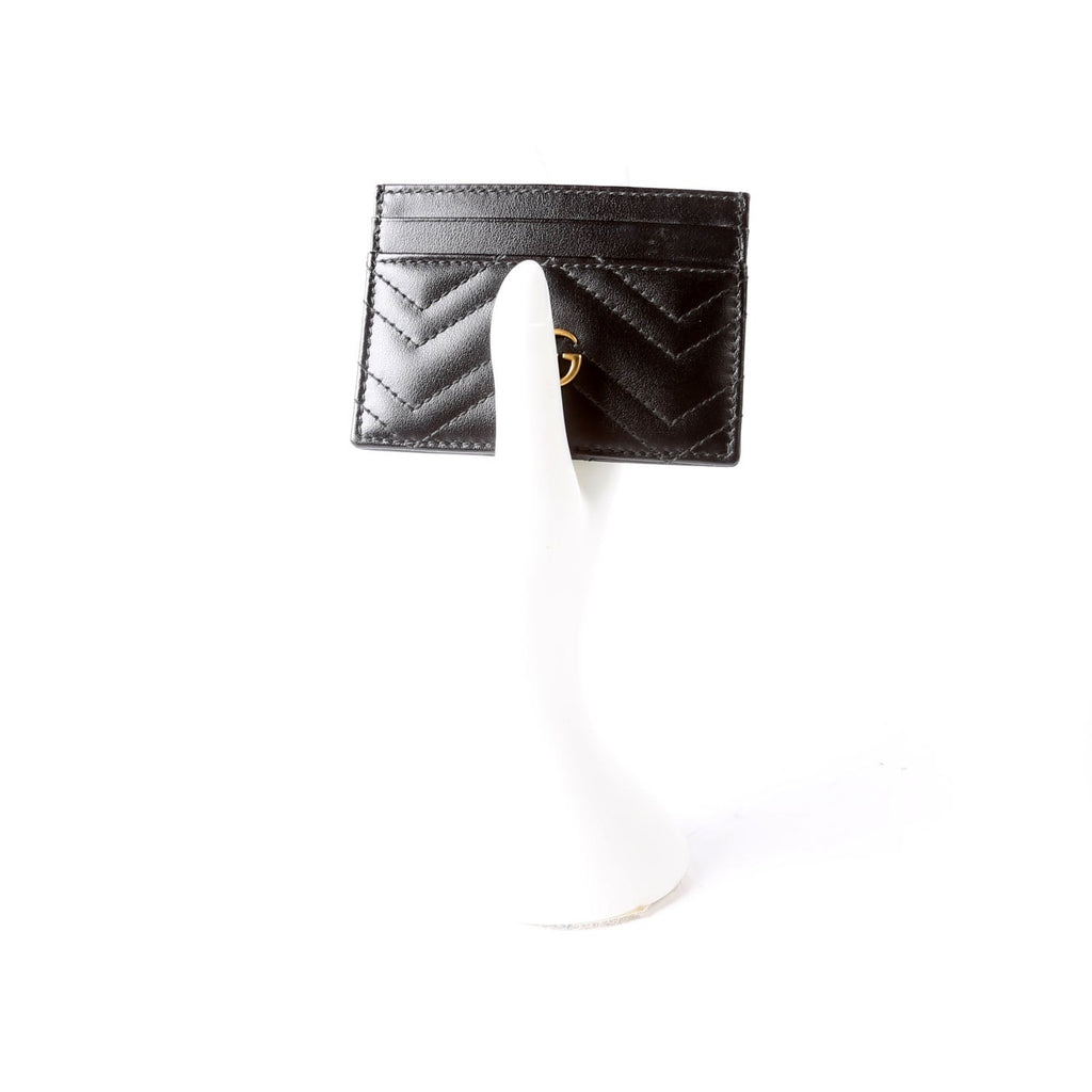 Gucci 443127 GG Marmont Card Holder Black