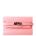 Kelly Medium Wallet Epsom Rose Confetti/Silver