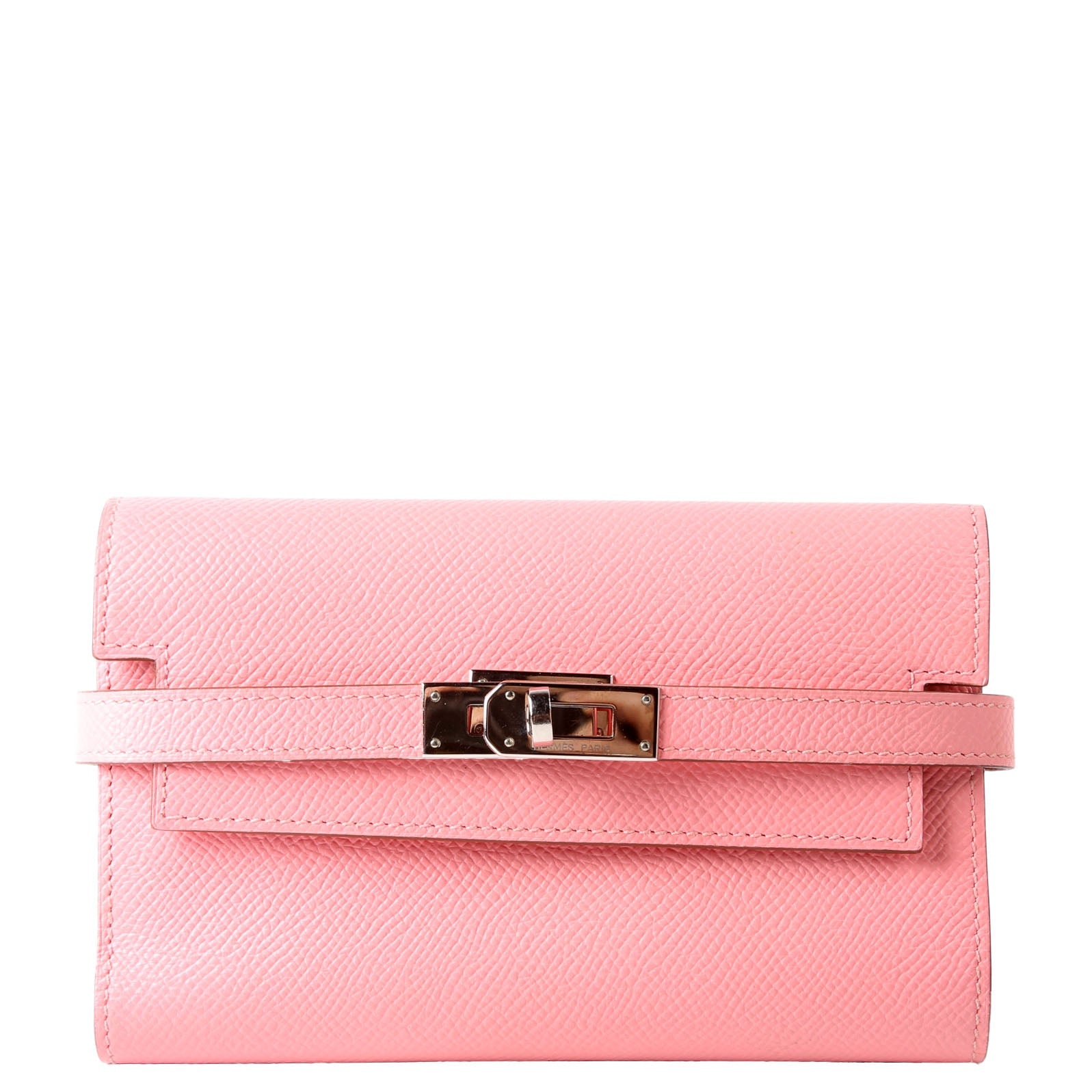 Kelly Medium Wallet Epsom Rose Confetti/Silver