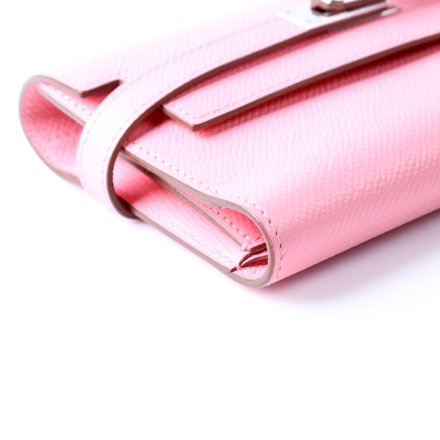 Kelly Medium Wallet Epsom Rose Confetti/Silver