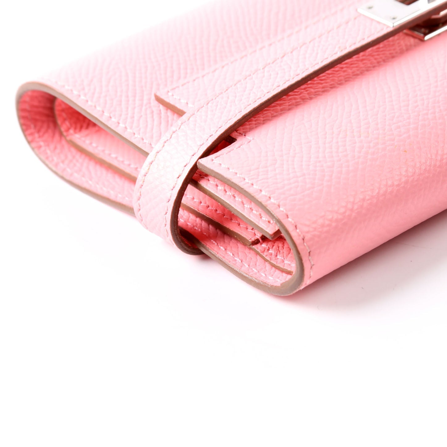 Kelly Medium Wallet Epsom Rose Confetti/Silver