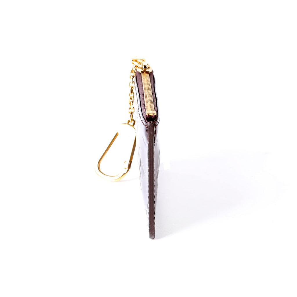 Pochette Cles Vernis Burgundy