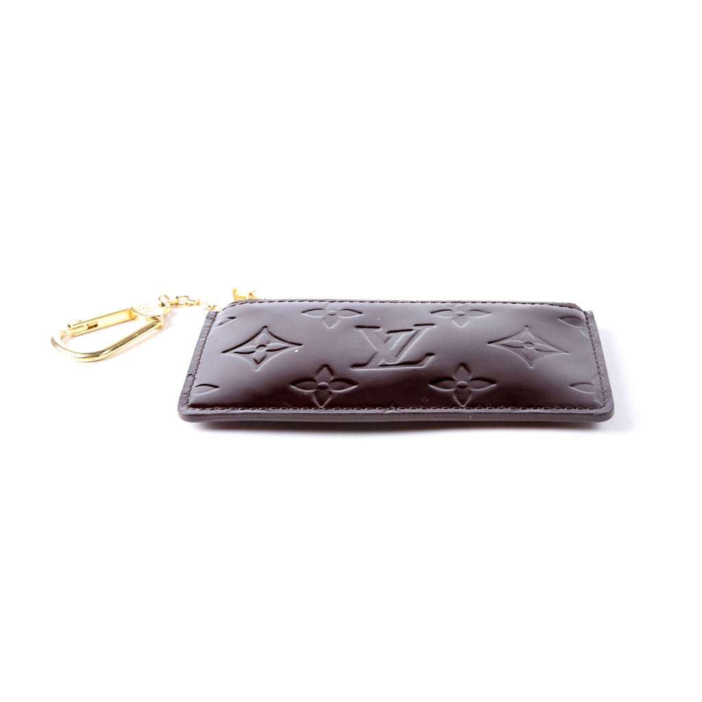 Pochette Cles Vernis Burgundy
