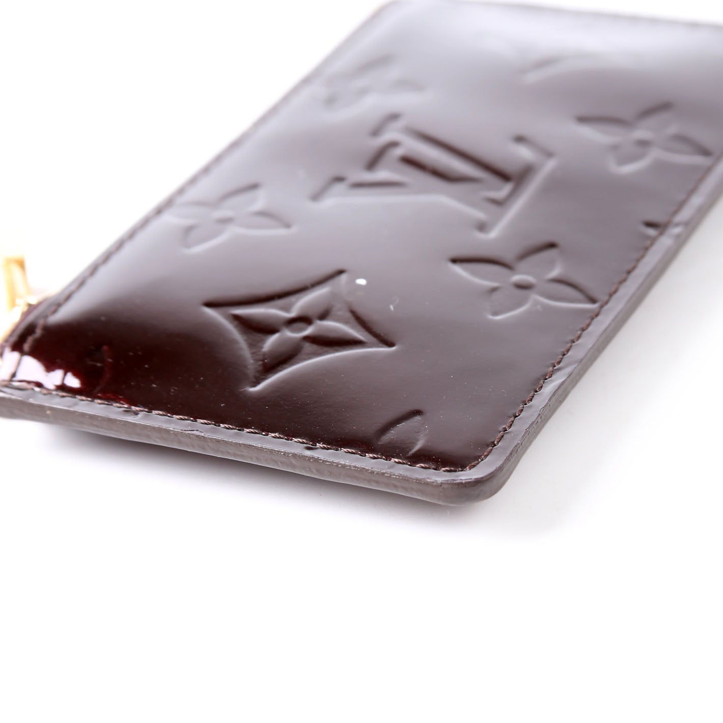 Pochette Cles Vernis Burgundy