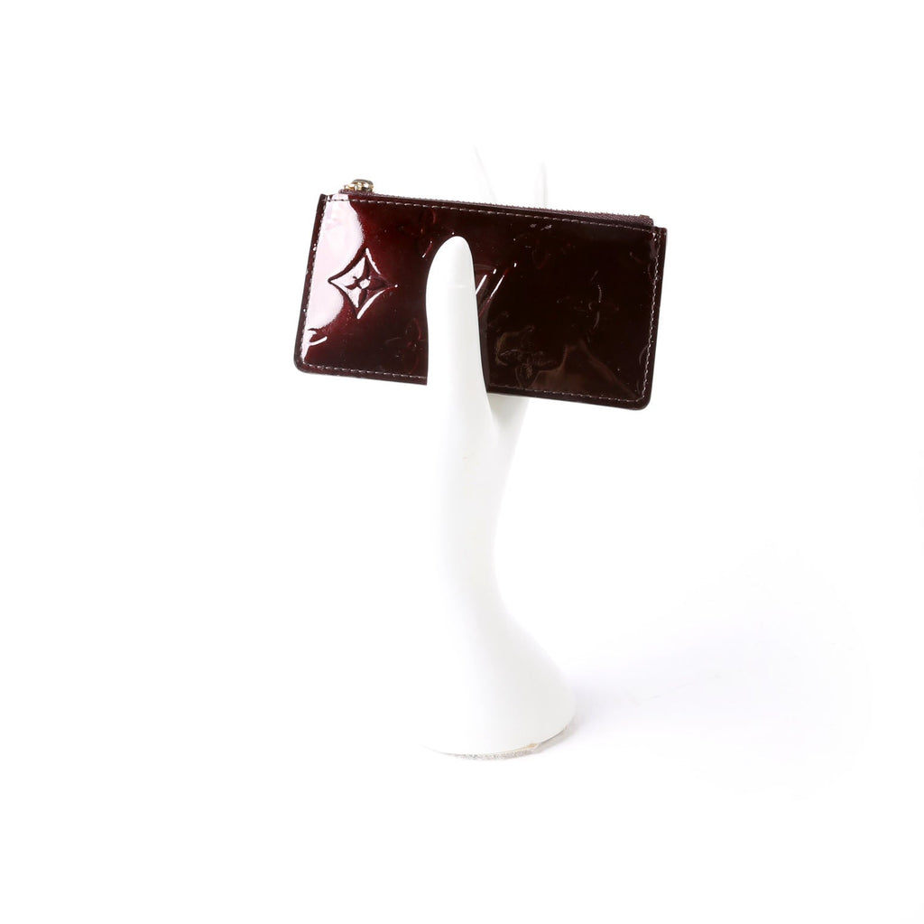 Pochette Cles Vernis Burgundy