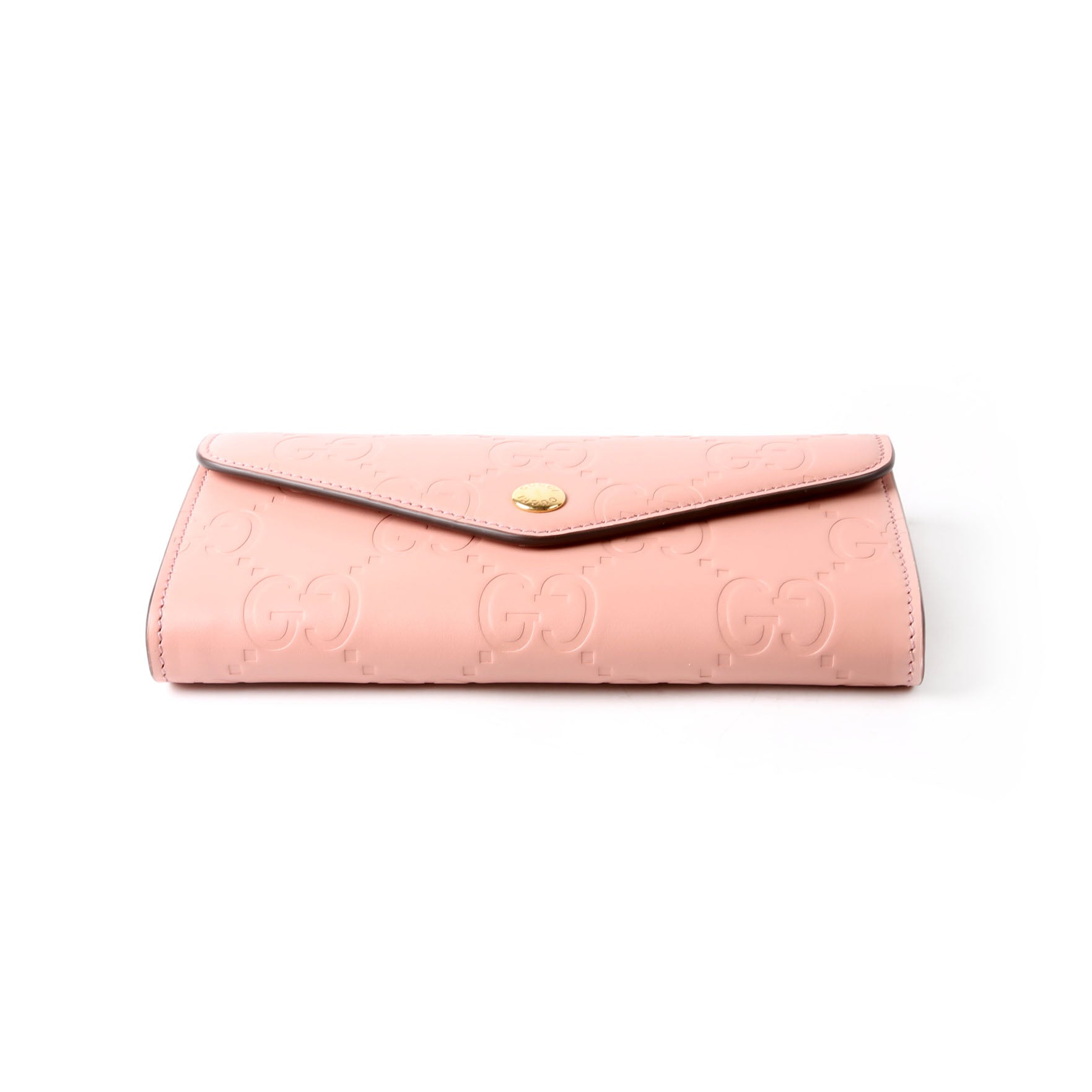 Gucci 772791 GG Leather Continental Wallet Pink