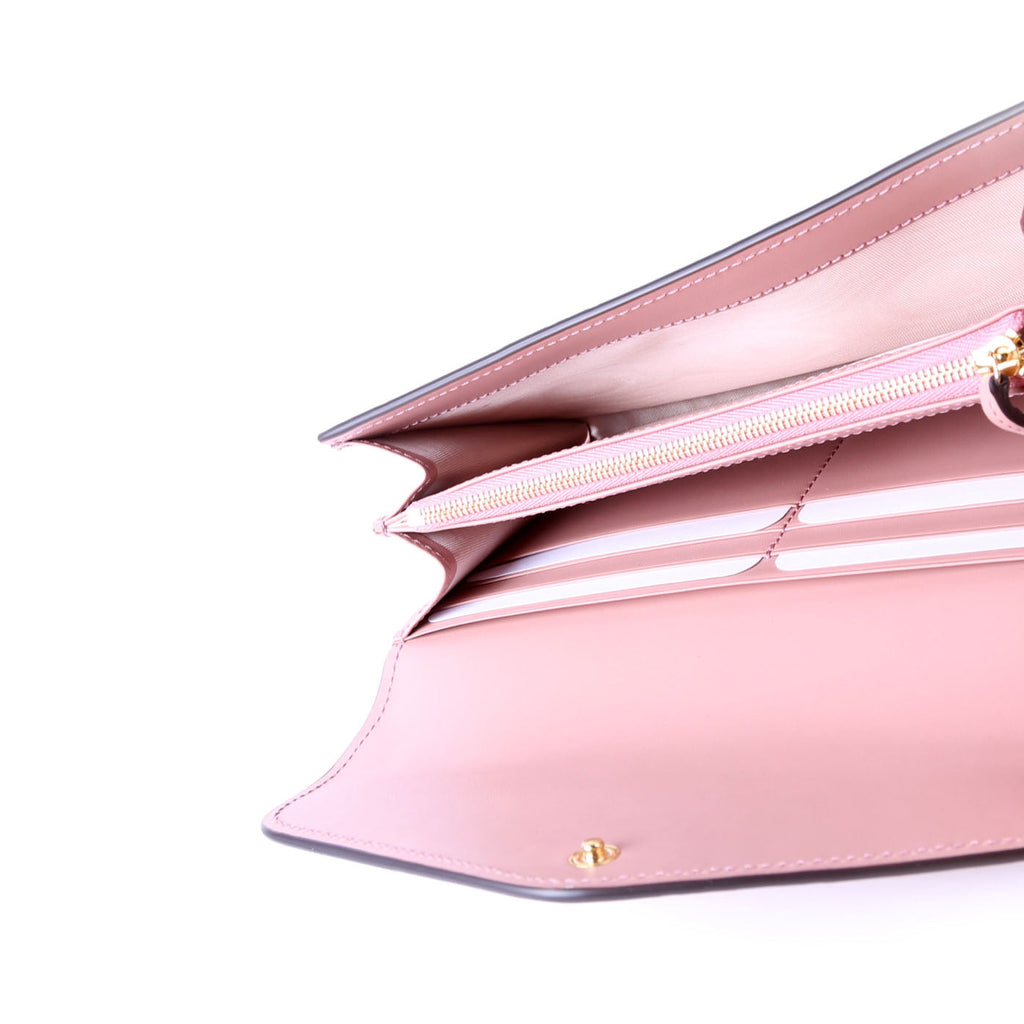 Gucci 772791 GG Leather Continental Wallet Pink