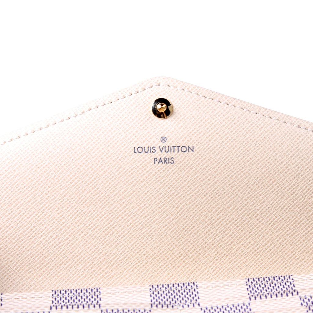 Sarah Wallet Damier Azur Newer