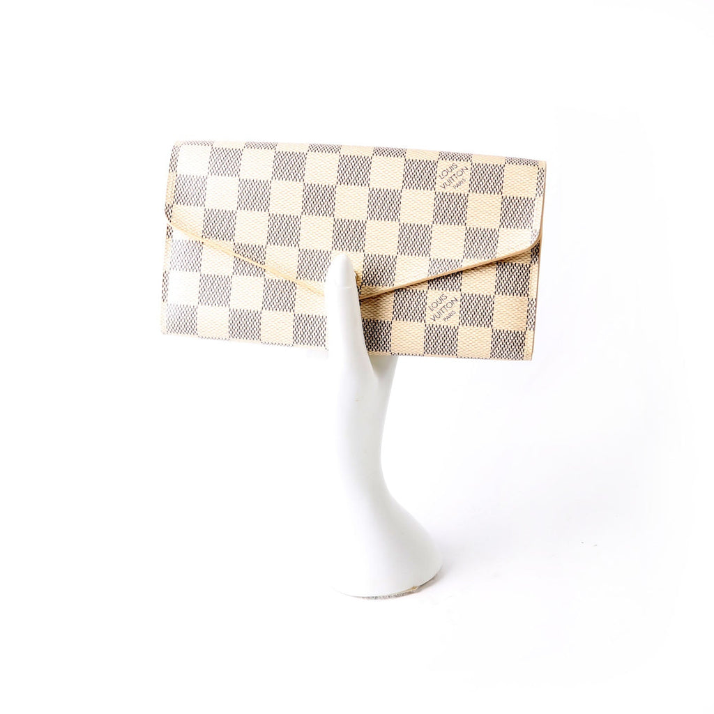 Sarah Wallet Damier Azur Newer