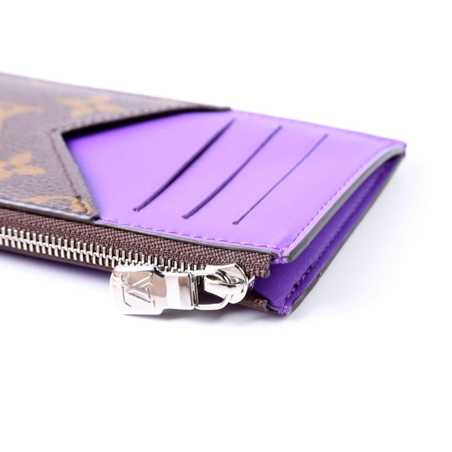Coin Card Holder Taiga Monogram Purple