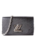 Twist Chain Wallet Epi Black/Silver