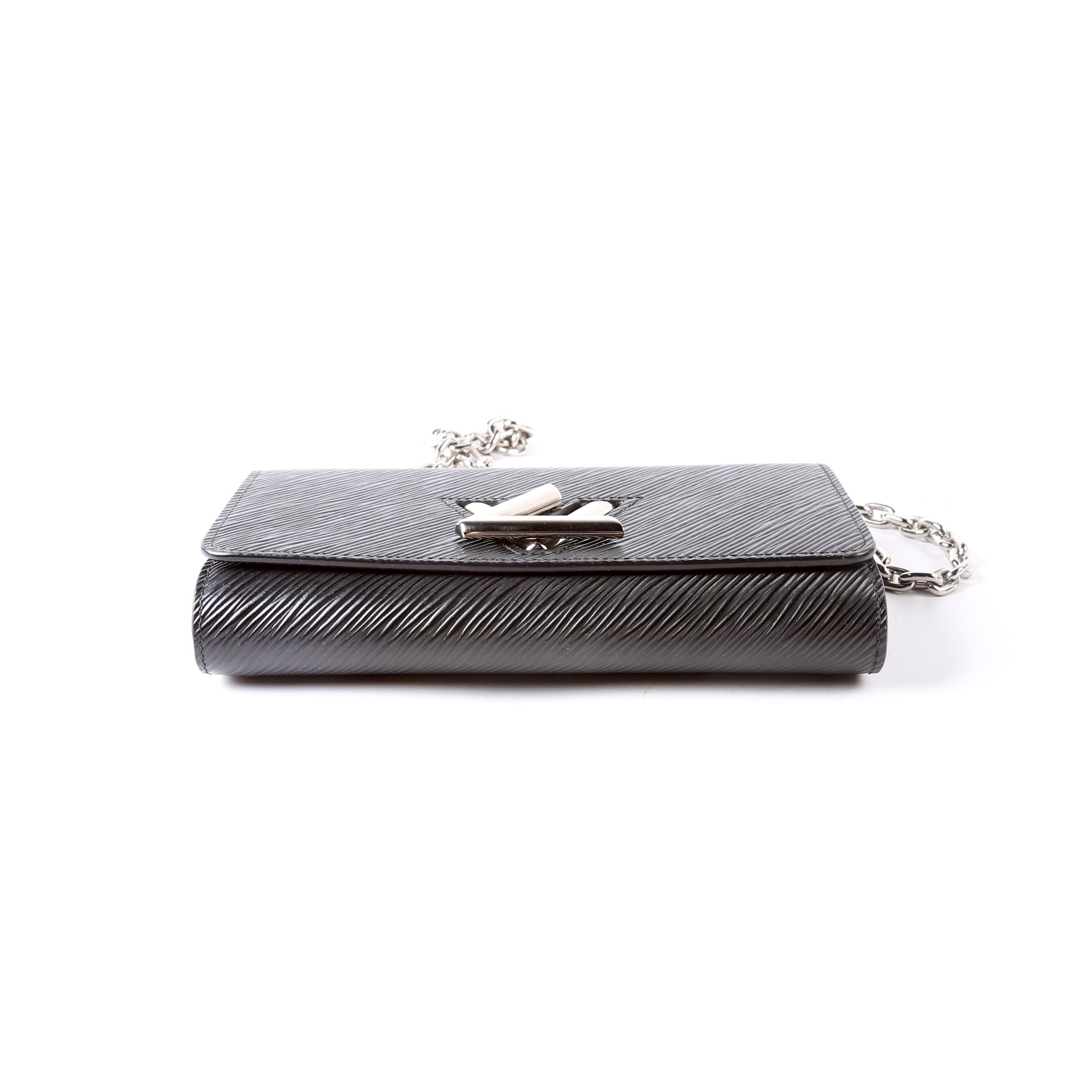 Twist Chain Wallet Epi Black/Silver
