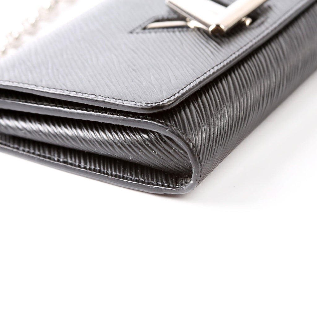 Twist Chain Wallet Epi Black/Silver