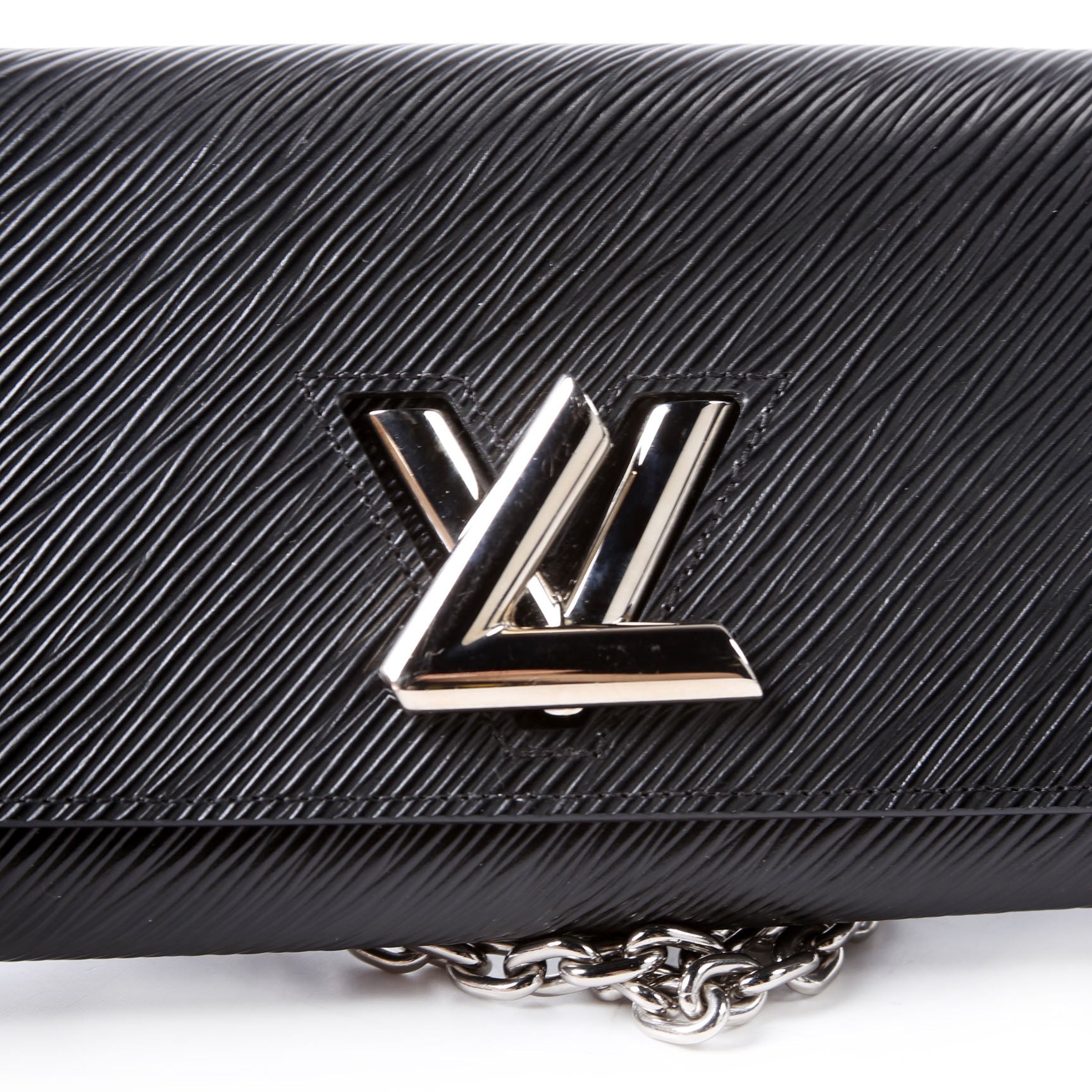 Twist Chain Wallet Epi Black/Silver