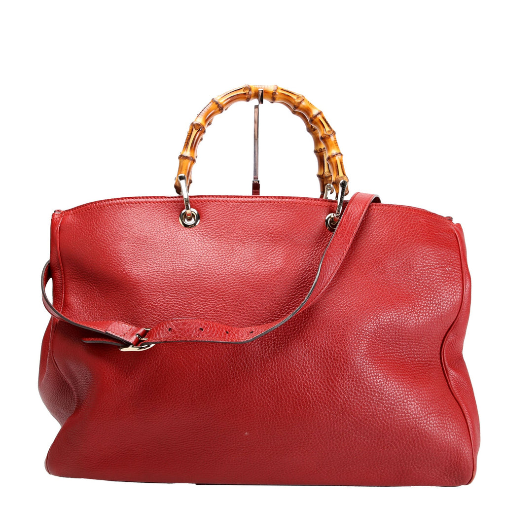 Gucci 323658 Bamboo Shopper Leather Large Tote