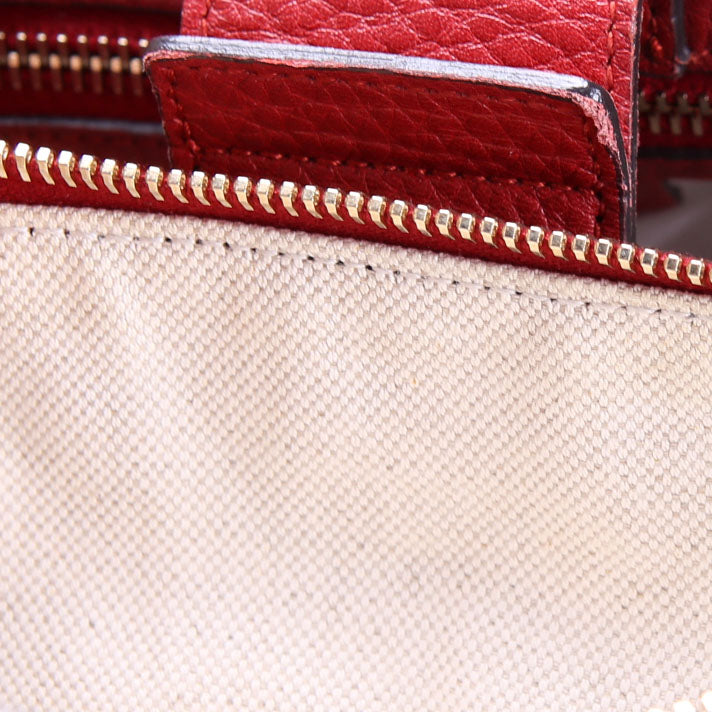 Gucci 323658 Bamboo Shopper Leather Large Tote