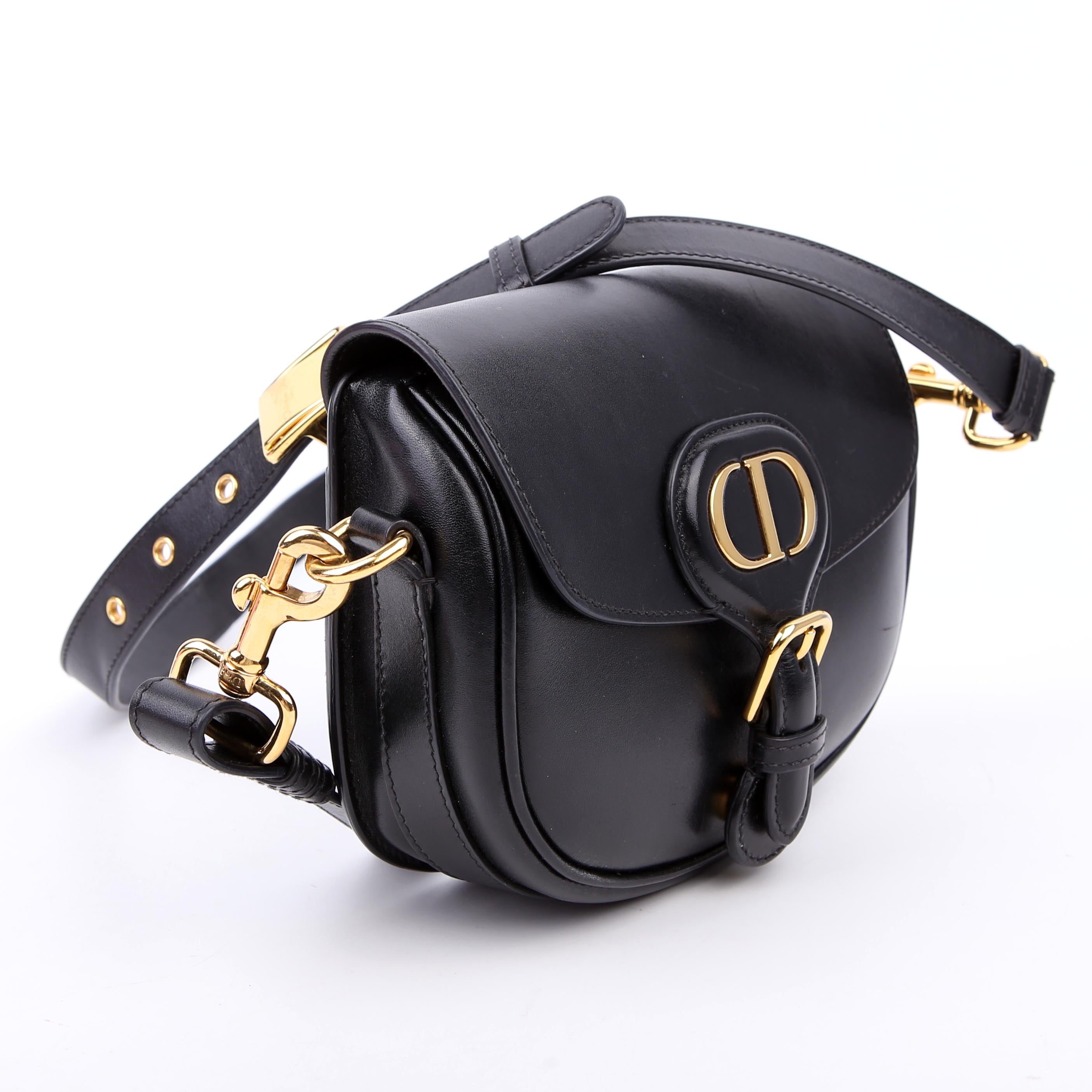 Dior Bobby Bag Small Grained Calfskin Black
