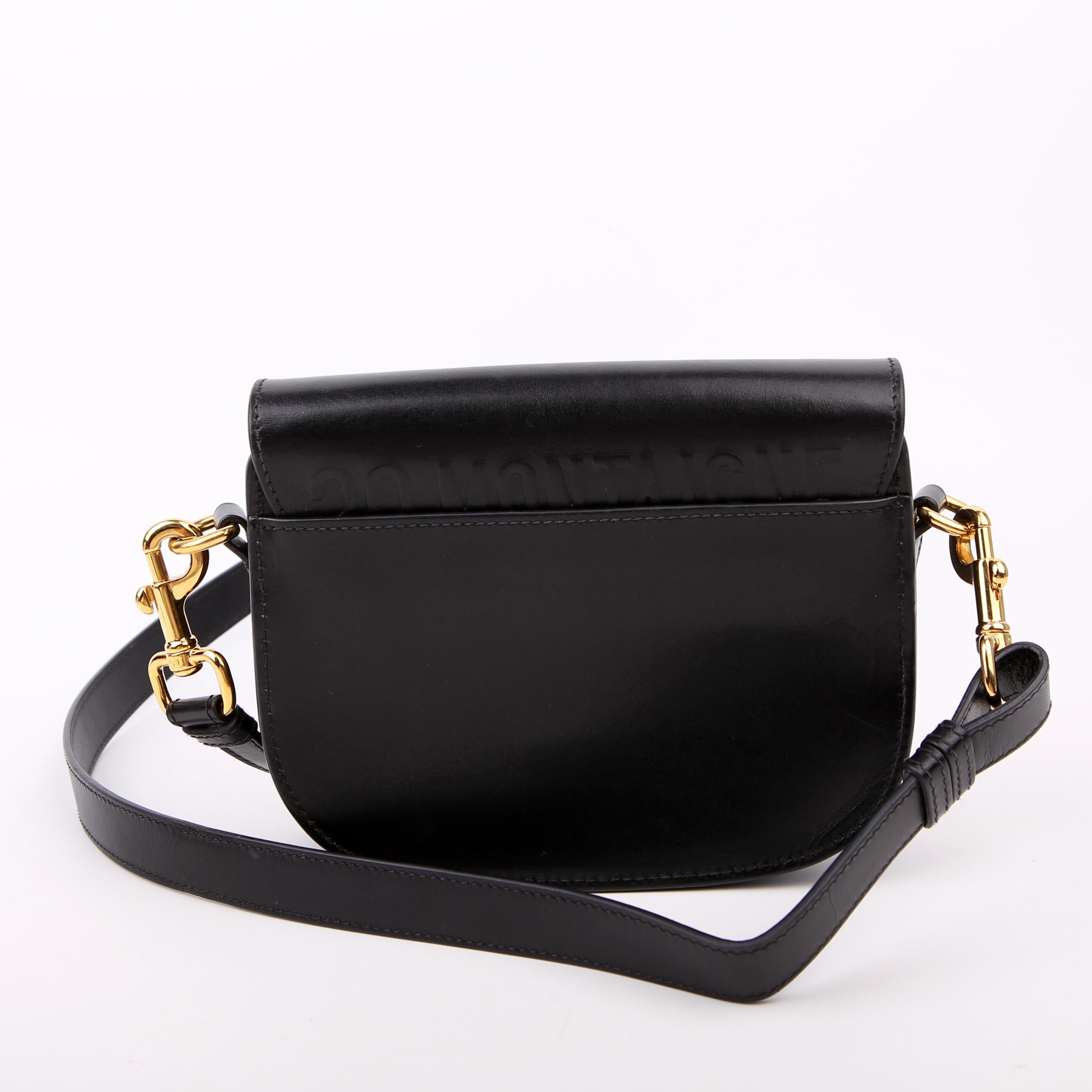 Dior Bobby Bag Small Grained Calfskin Black