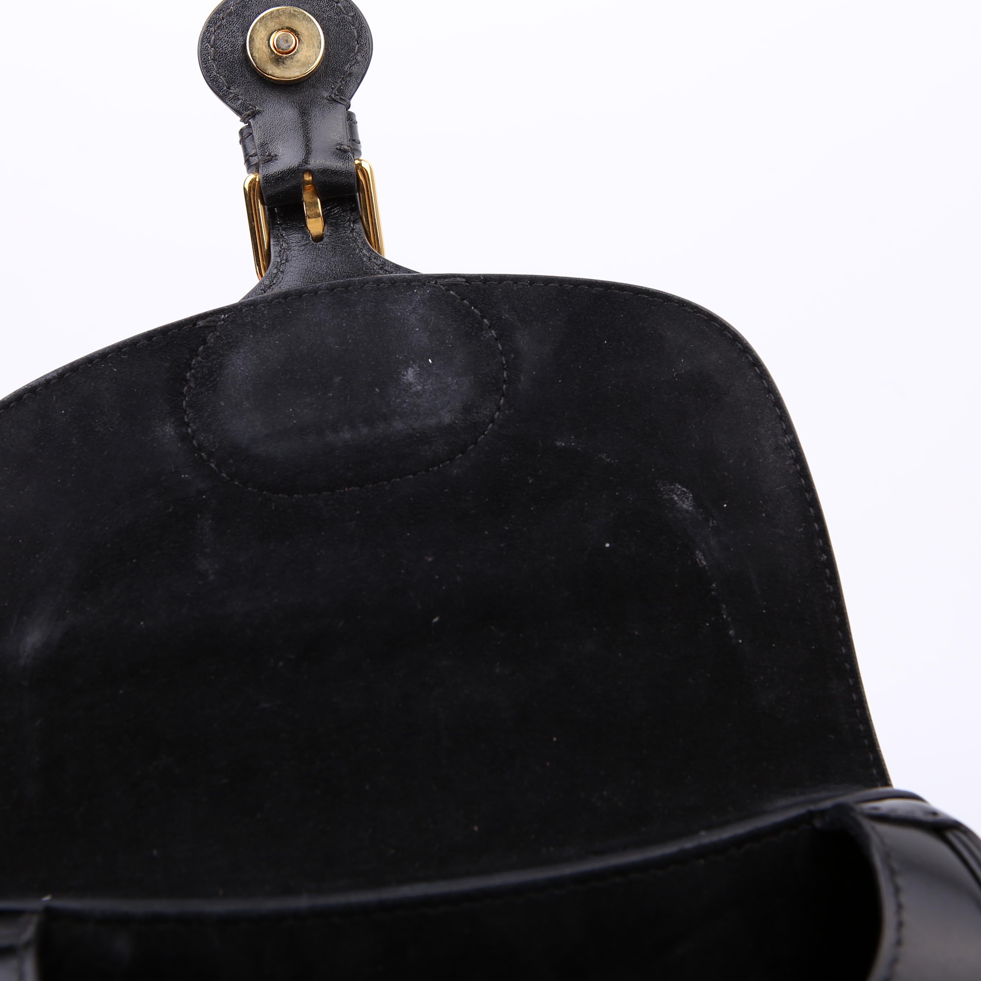 Dior Bobby Bag Small Grained Calfskin Black